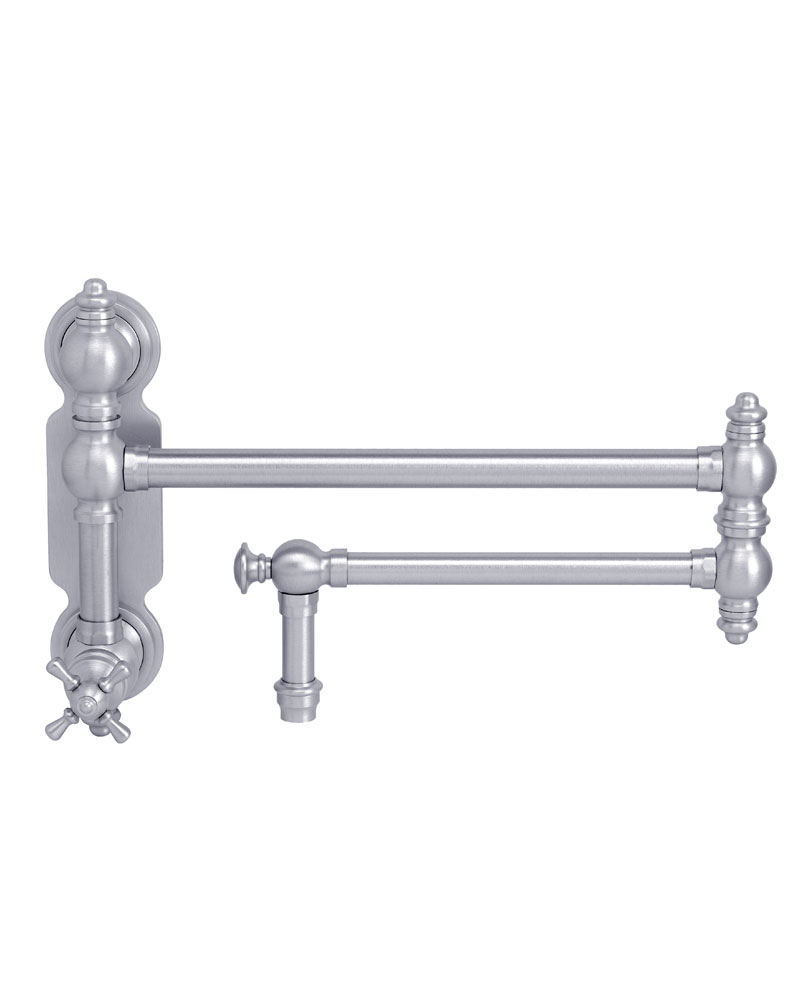 Waterstone Traditional Wall Mounted Potfiller - Cross Handle
