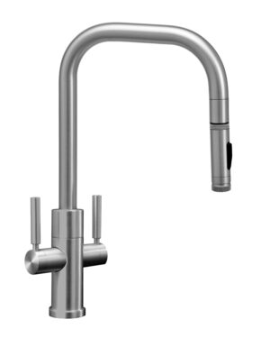 Waterstone Two Handle Fulton Modern PLP Pulldown Faucet - Toggle Sprayer