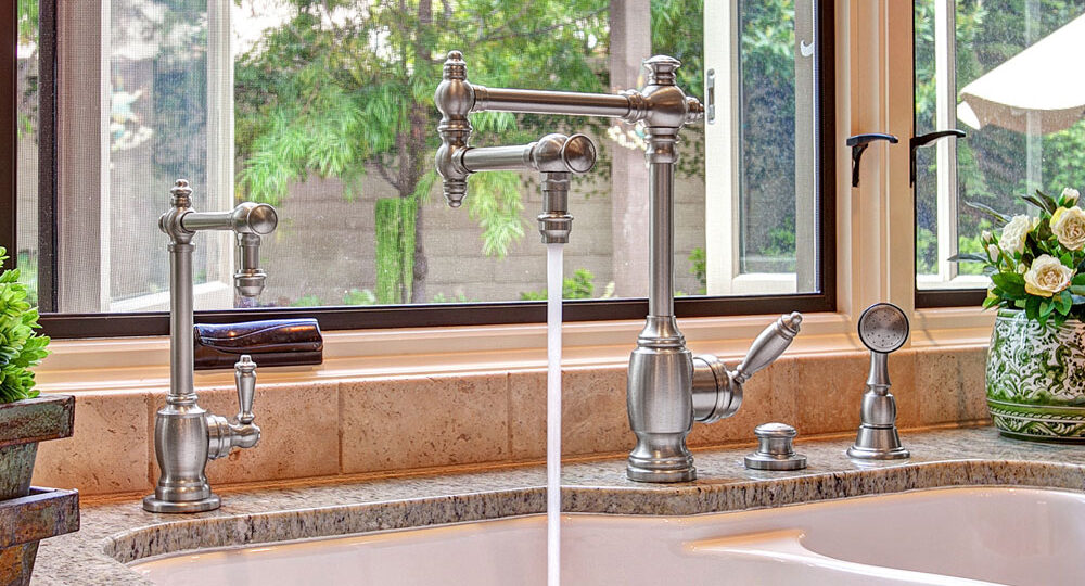Waterstone Towson Kitchen Faucet 4100-12 - Satin Nickel