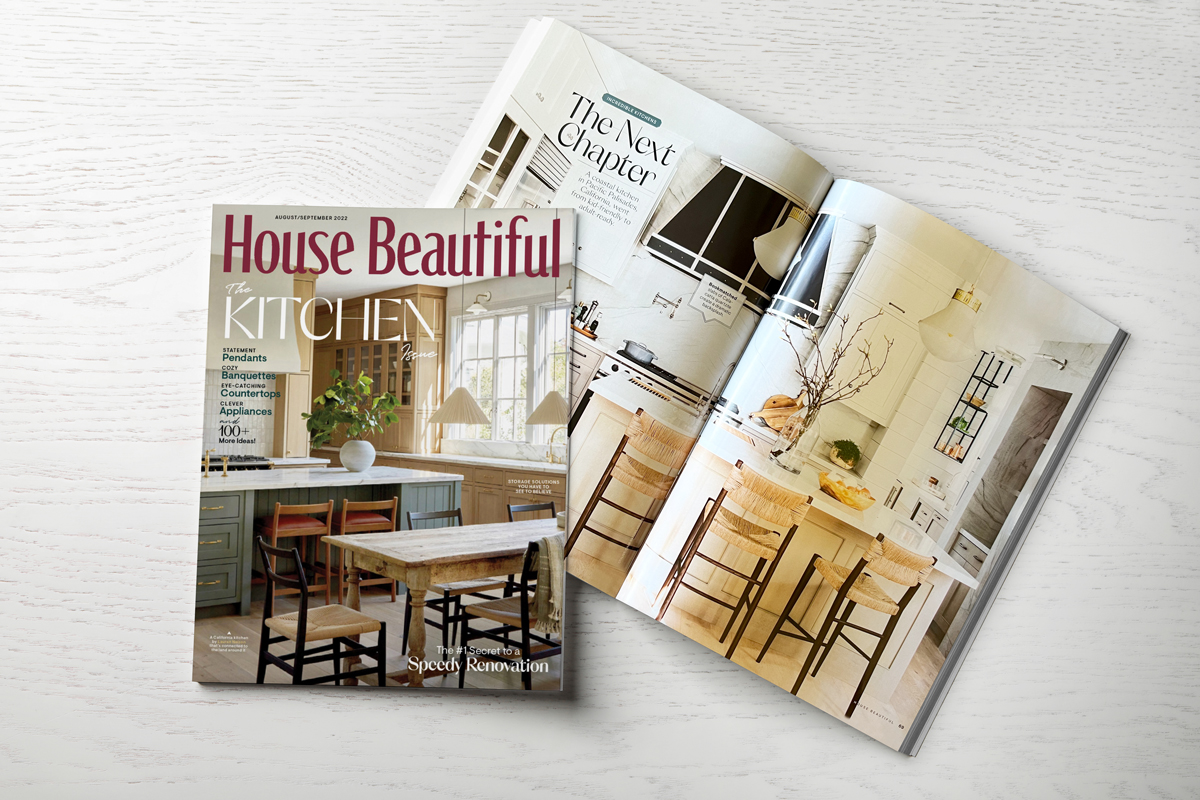 Waterstone Featured Twice in House Beautiful’s Kitchens Issue