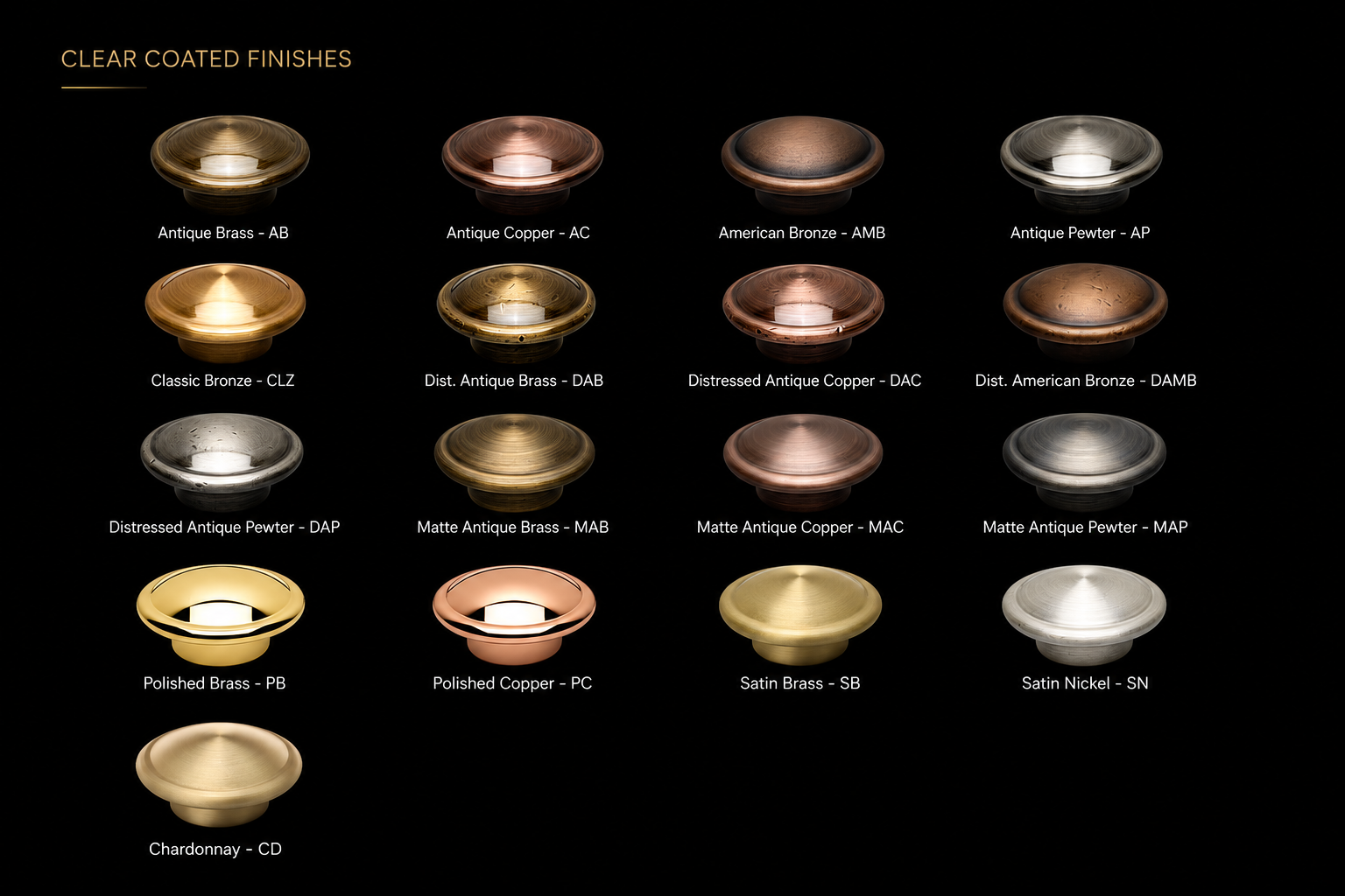 clear coated finishes